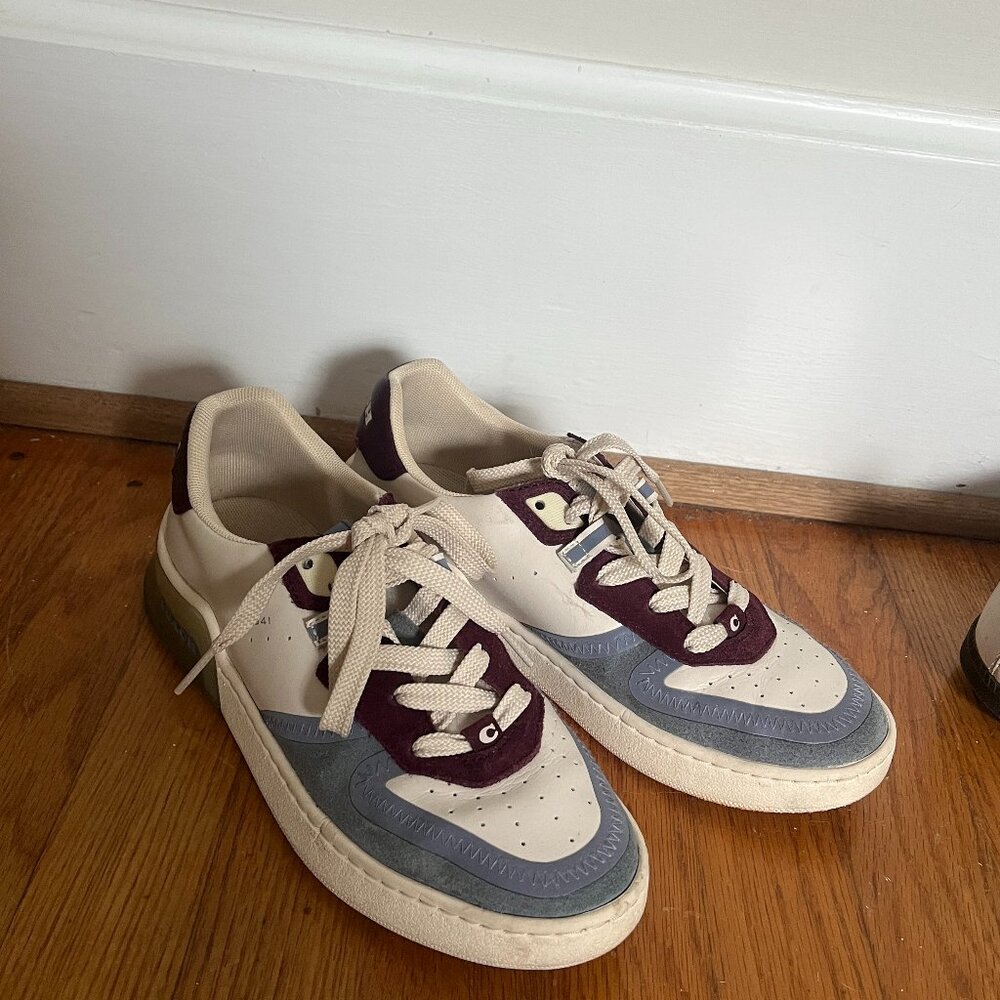 Coach Citysole court sneaker - chalk/boysenberry